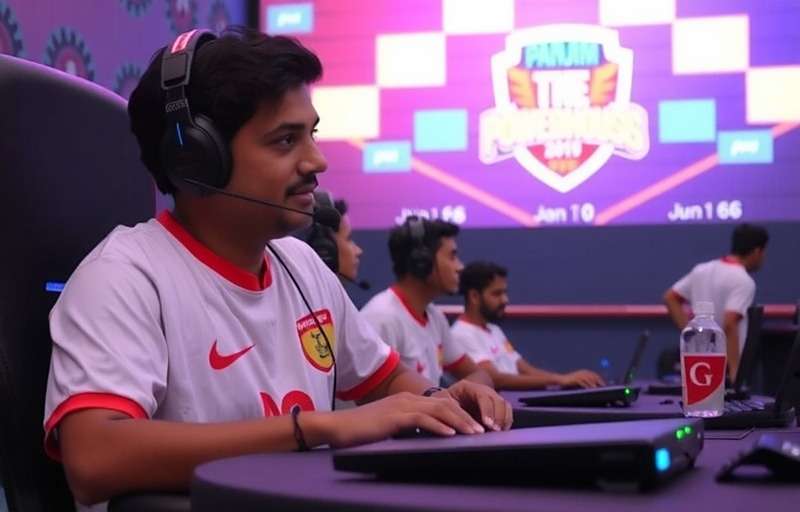 Panjim Powerhouses Esports Tournament with Indian players competing on stage